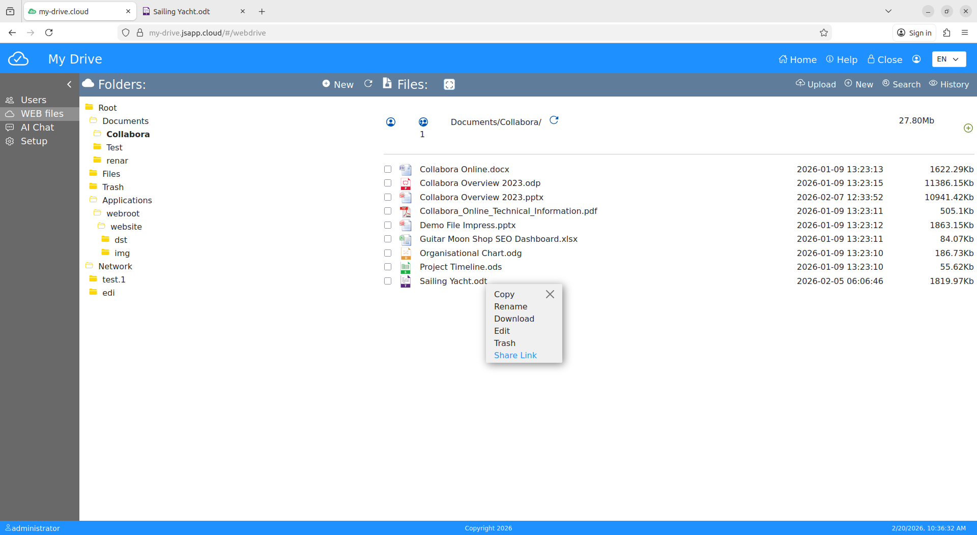 My-Drive.CLOUD file manager